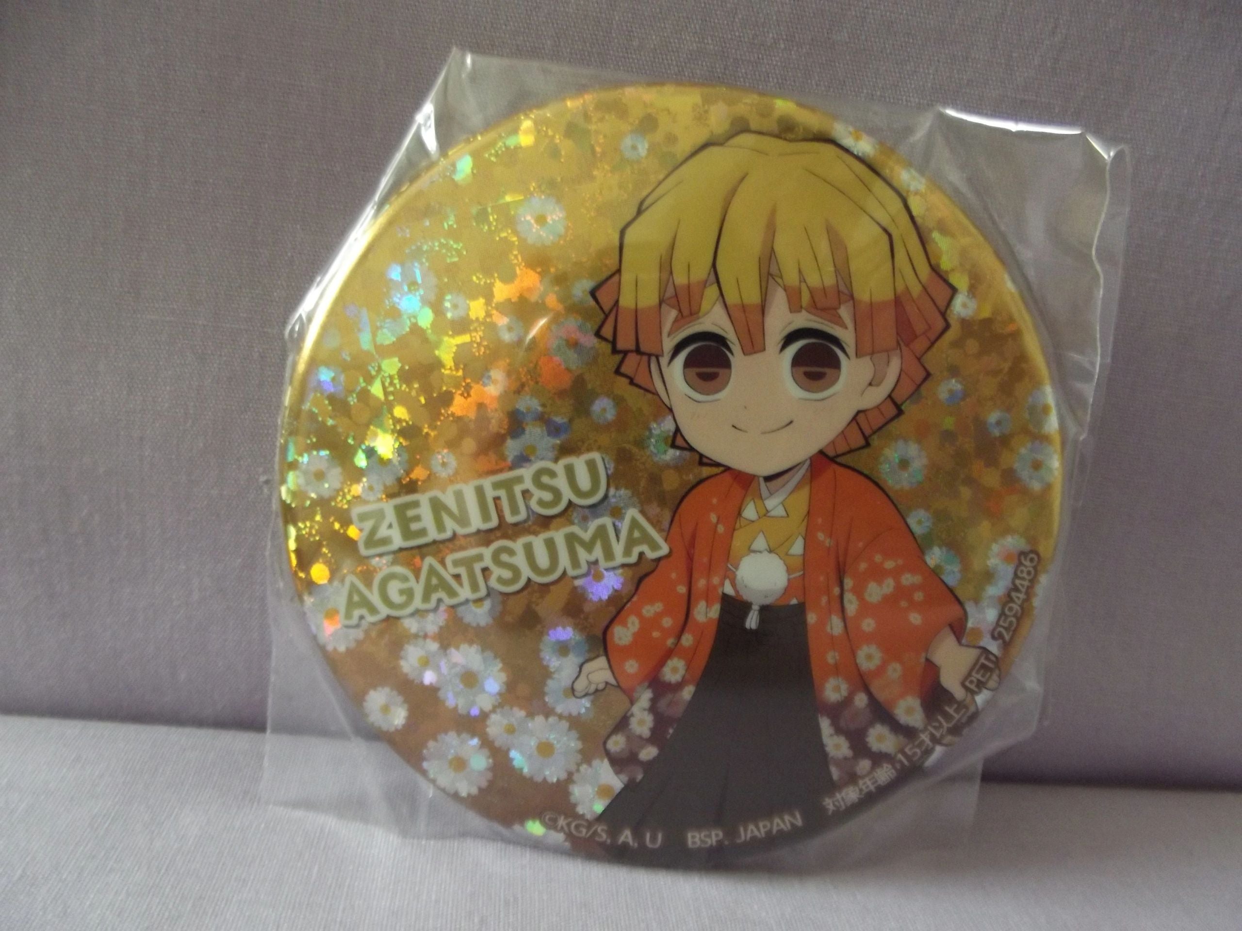 Set 5 Badges Kamado Tanjirou Nezuko Zenitsu Inosuke Giyuu Demon Slayer - Pin's Animé