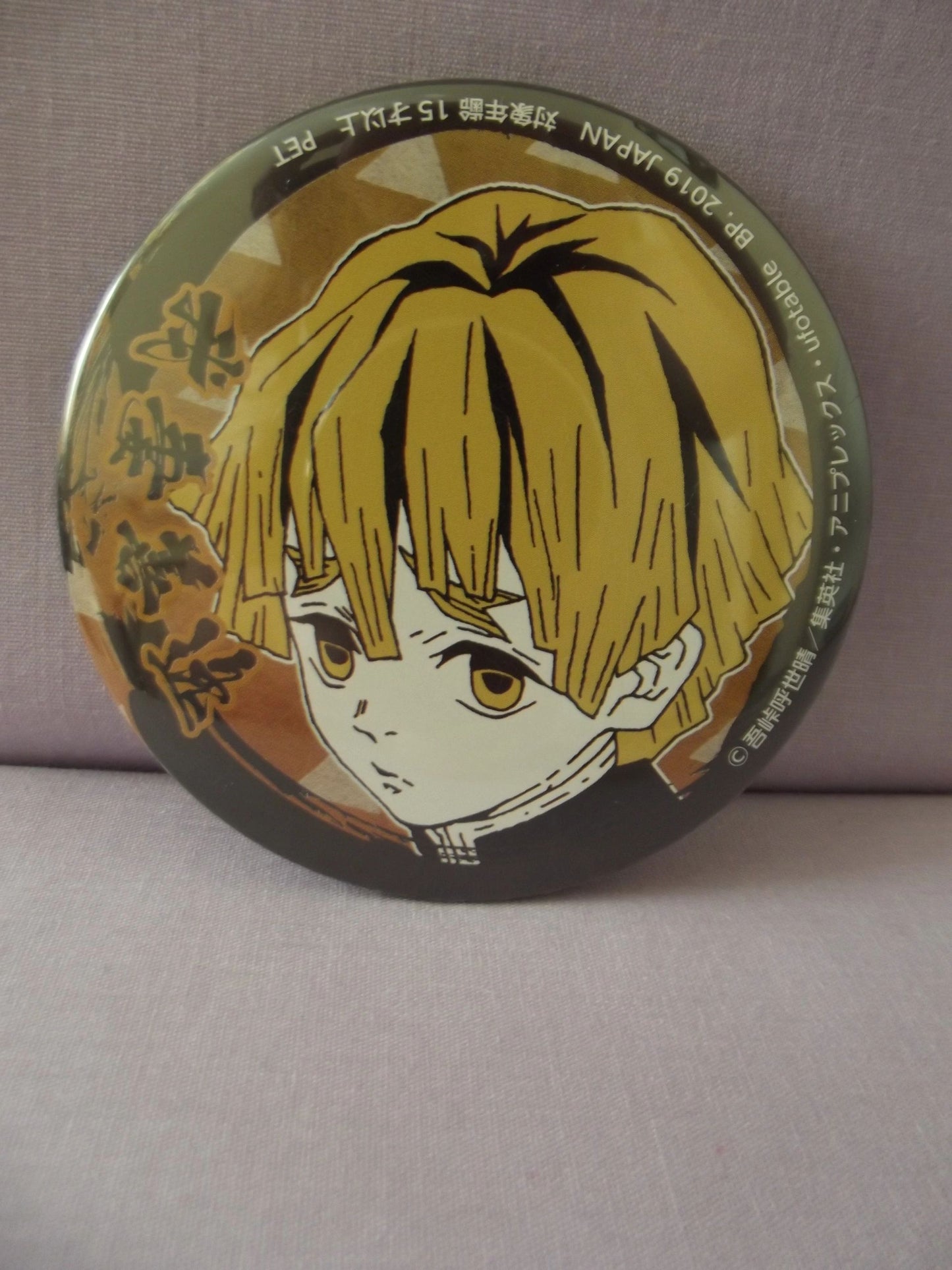 Demon Slayer Zenitsu Agatsuma Face Badge