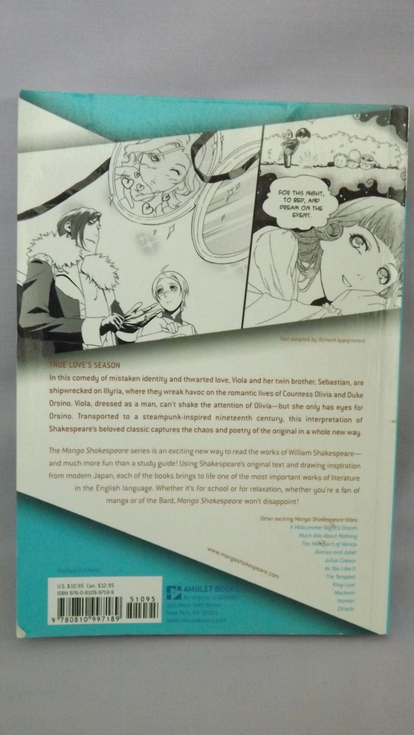 Twelfth Night Shakespeare Manga