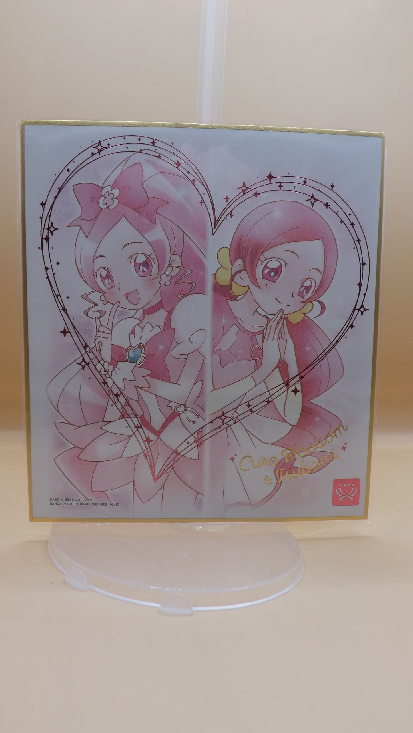 Heartcatch Precure Cure Blossom and Tsubomi Hanasaki Art Board Shikishi