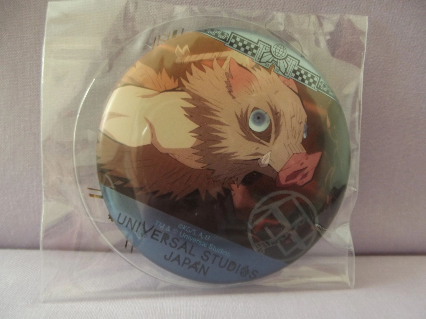Demon Slayer Inosuke Hashibira Badge USJ
