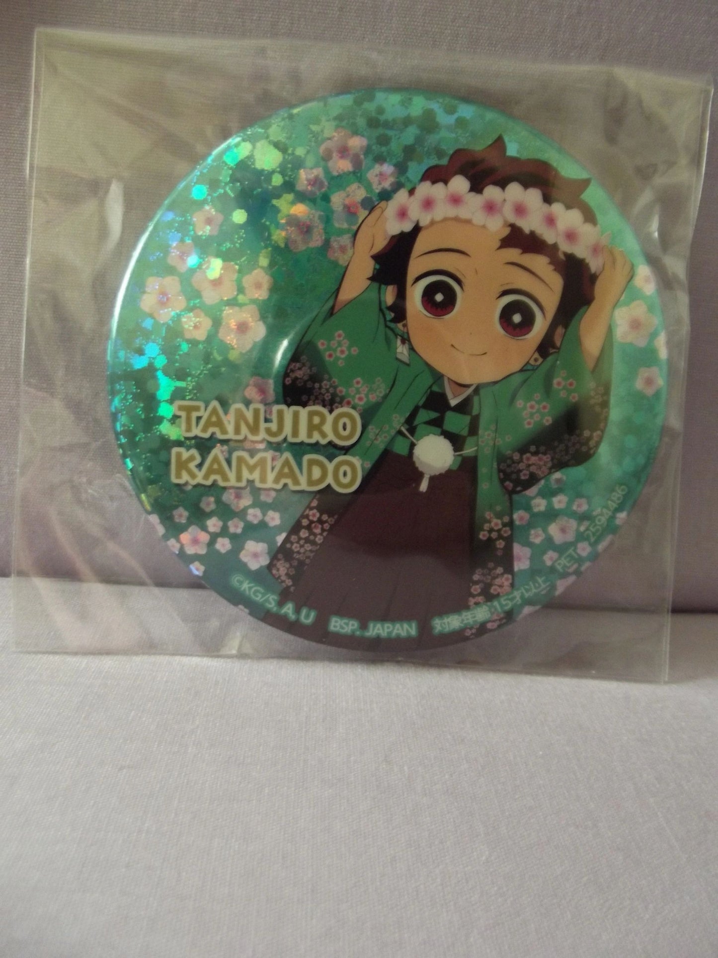 Demon Slayer Tanjiro Kamado Flower Crown Badge