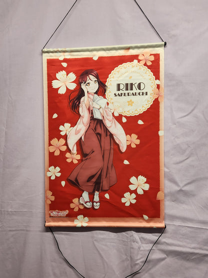 Love Live Sunshine Riko Sakurauchi Cherry Blossom Wall Scroll