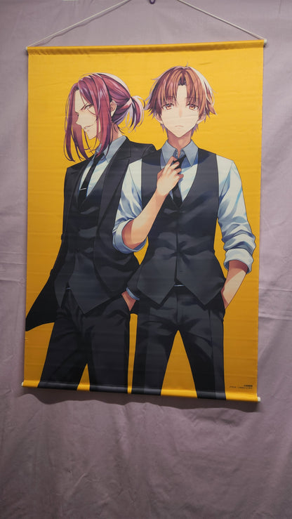 Classroom of the Elite Kiyotaka Ayanokoji and Kakeru Ryuen Wall Scroll