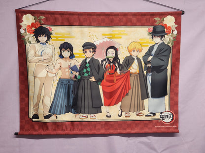 Demon Slayer Group Horizontal Wall Scroll