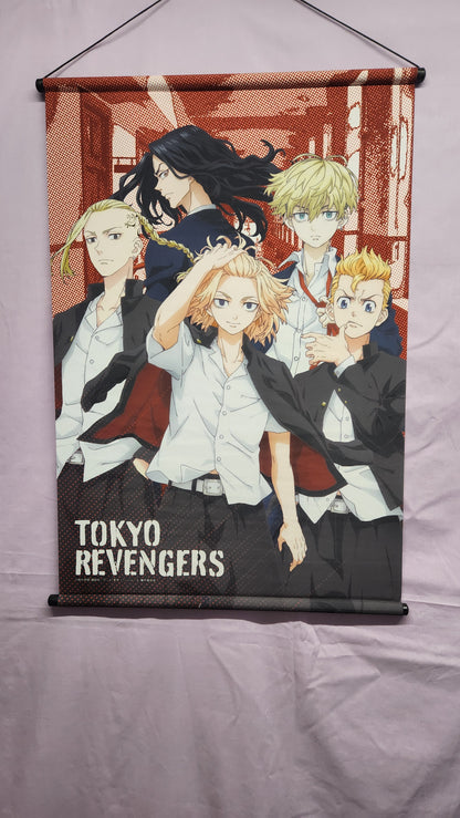 Tokyo Revengers Group Anime Wall Scroll