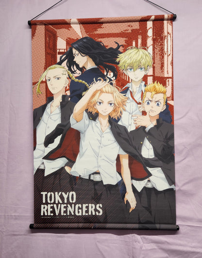 Tokyo Revengers Group Anime Wall Scroll