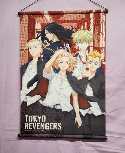 Tokyo Revengers Group Anime Wall Scroll