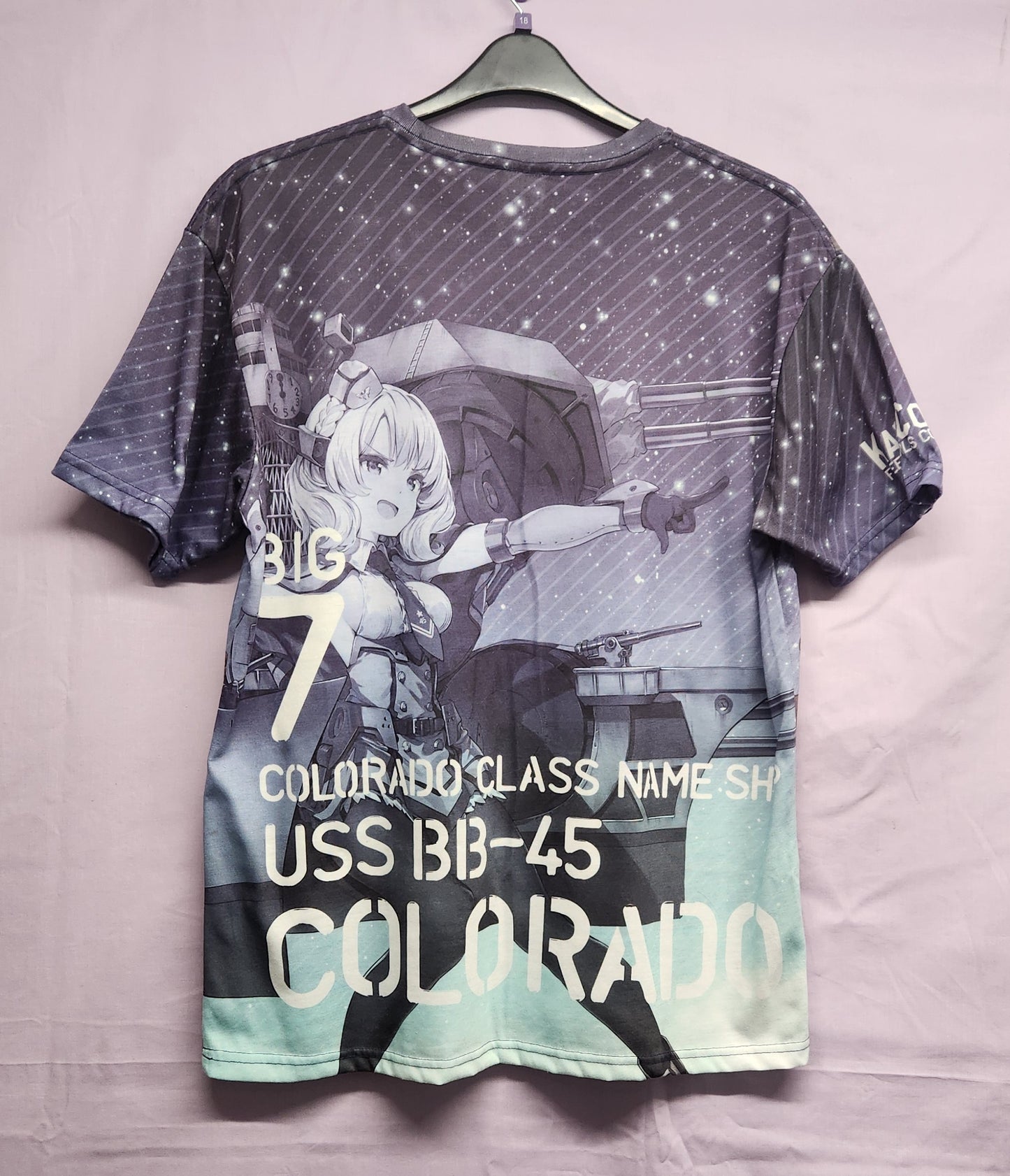COSPA Kantai Collection Colorado Double-Sided Full Graphic T-Shirt Size L