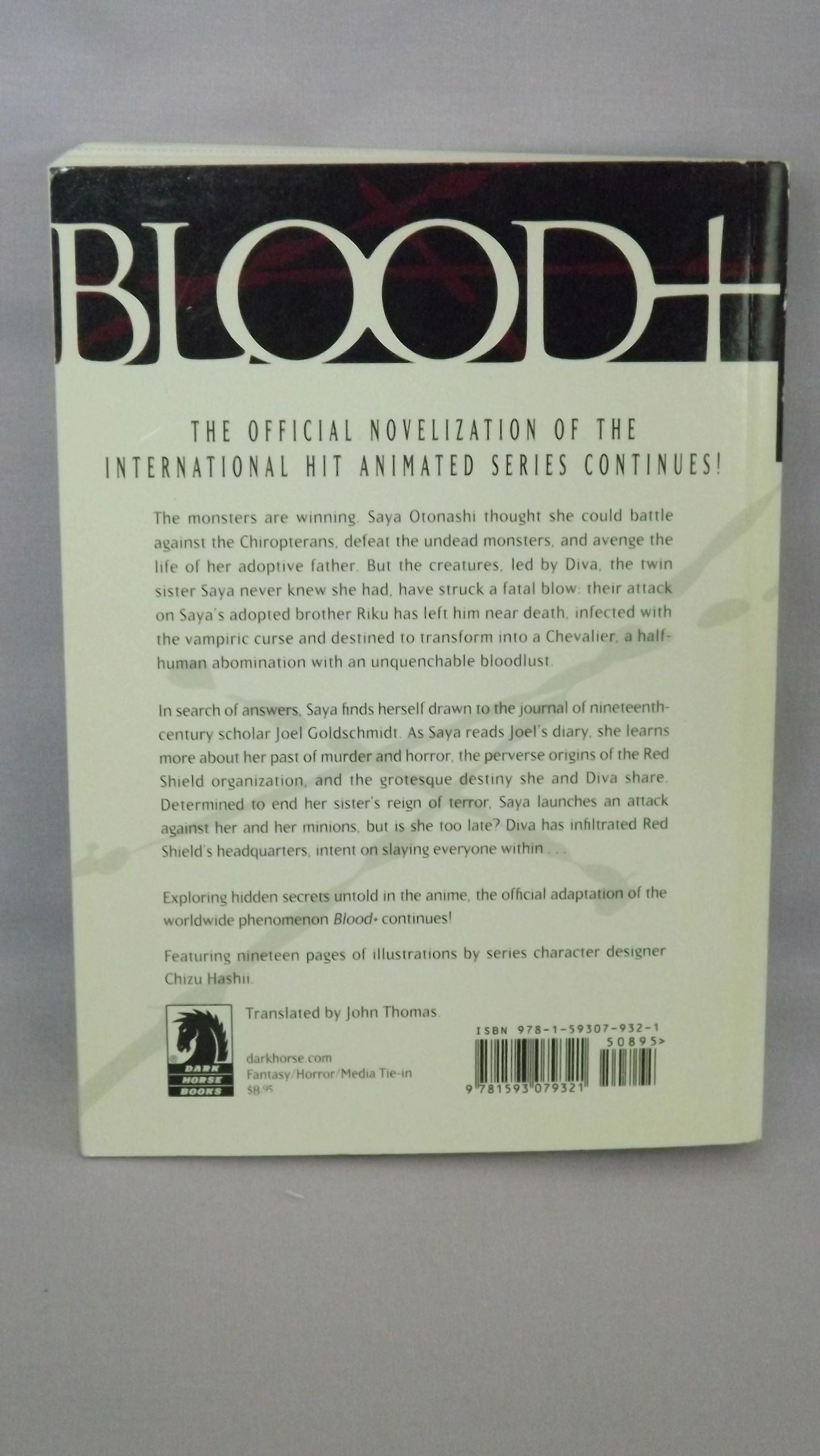Blood+ Volumes 1, 2, 3 And 4 Light Novels