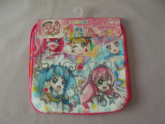 Precure 20th Anniversary All Stars Set of 3 Flannels/Mini Handkerchiefs