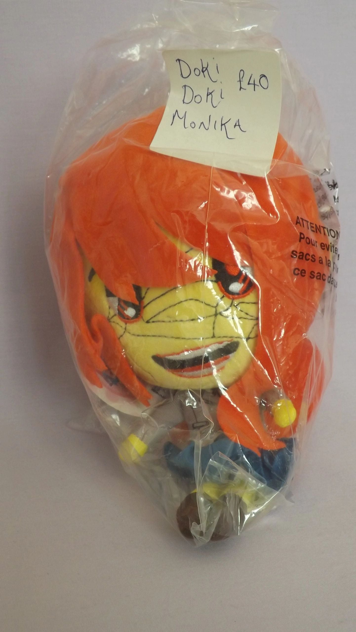 Doki Doki Literature Club Plush Monika Glitch SDCC Exclusive