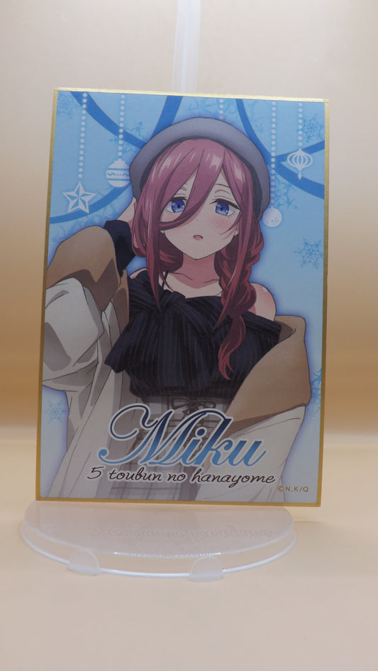 The Quintessential Quintuplets Miku Nakano Art Board Shikishi