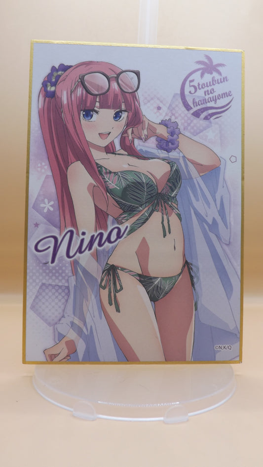 The Quintessential Quintuplets Nino Nakano Swimsuit Art Board Shikishi