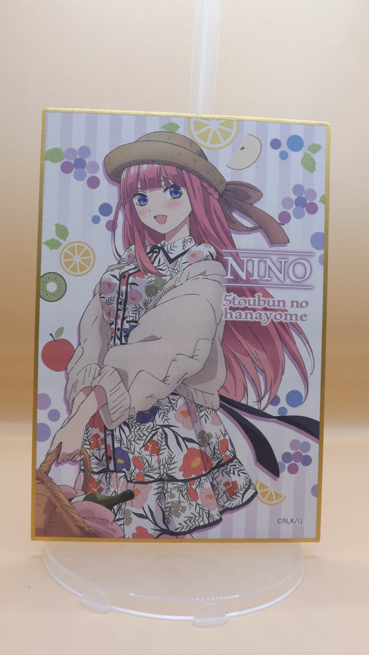 The Quintessential Quintuplets Nino Nakano Shopping Art Board Shikishi