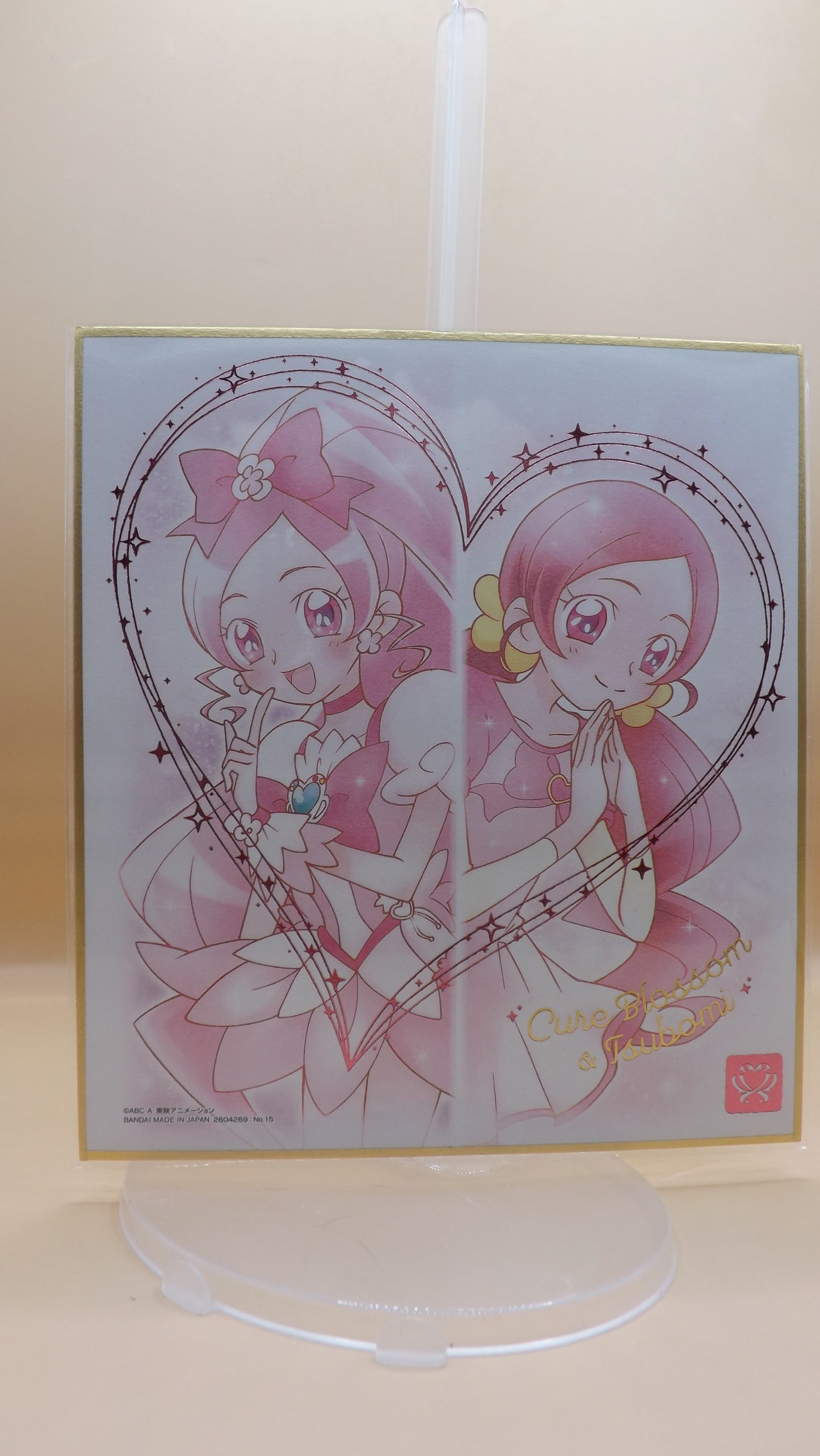 Heartcatch Precure Cure Blossom and Tsubomi Hanasaki Art Board Shikishi
