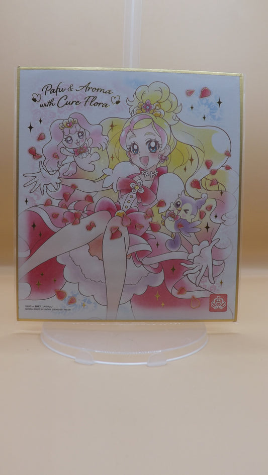 Go! Princess Precure Cure Flora, Pafu, and Aroma Art Board Shikishi