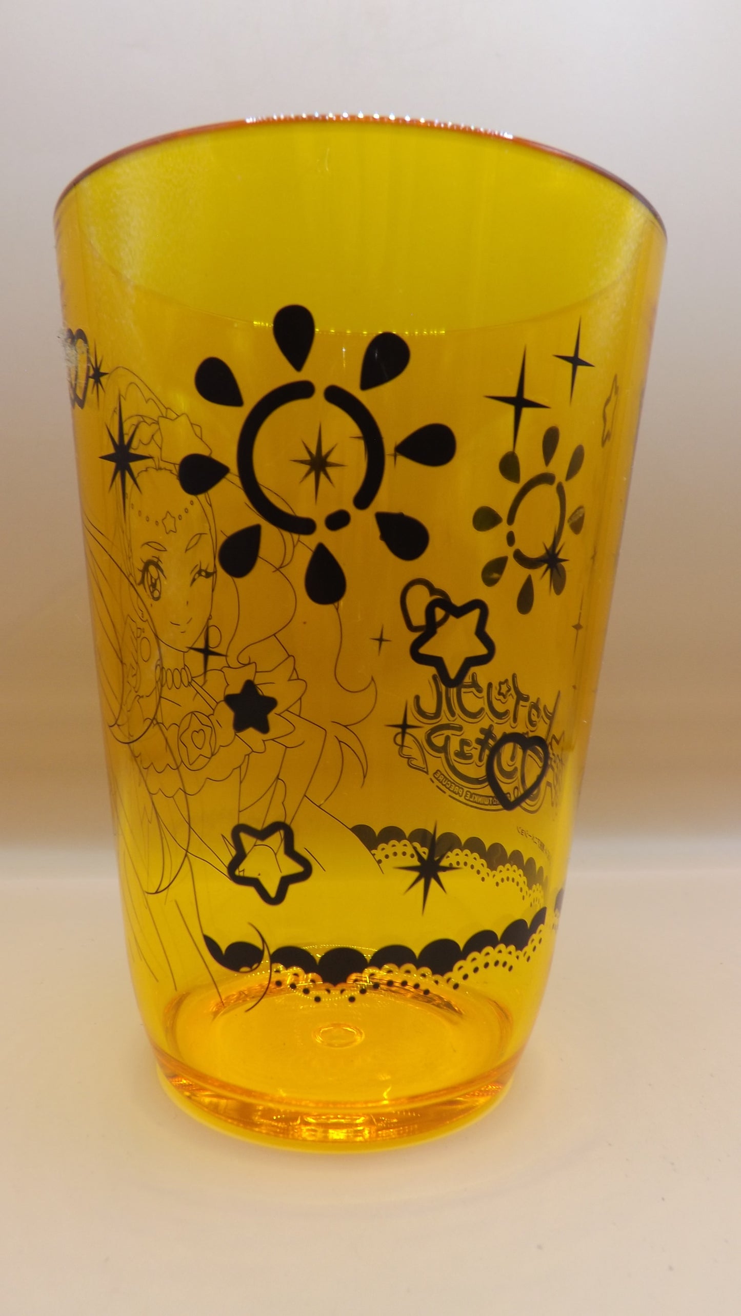 Star Twinkle Precure Cure Soleil Translucent Yellow Glass Cup