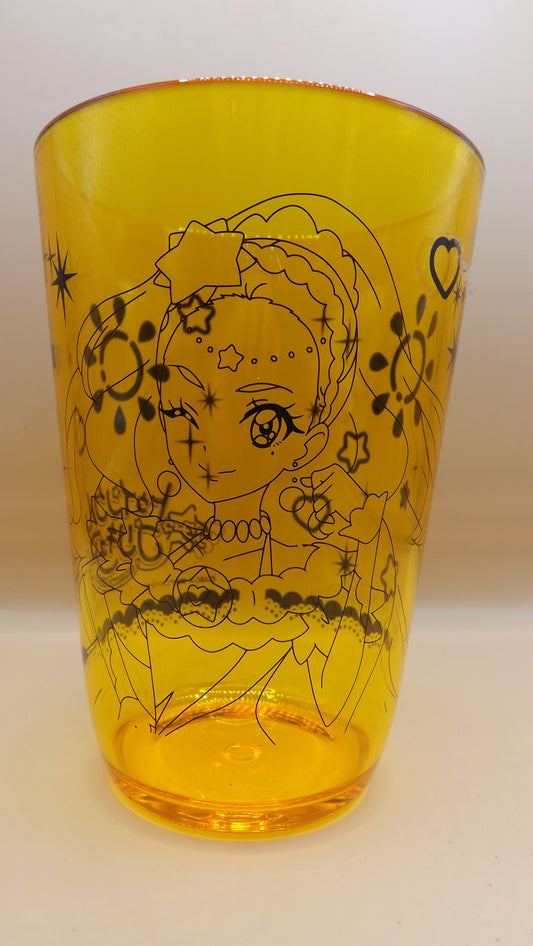 Star Twinkle Precure Cure Soleil Translucent Yellow Glass Cup