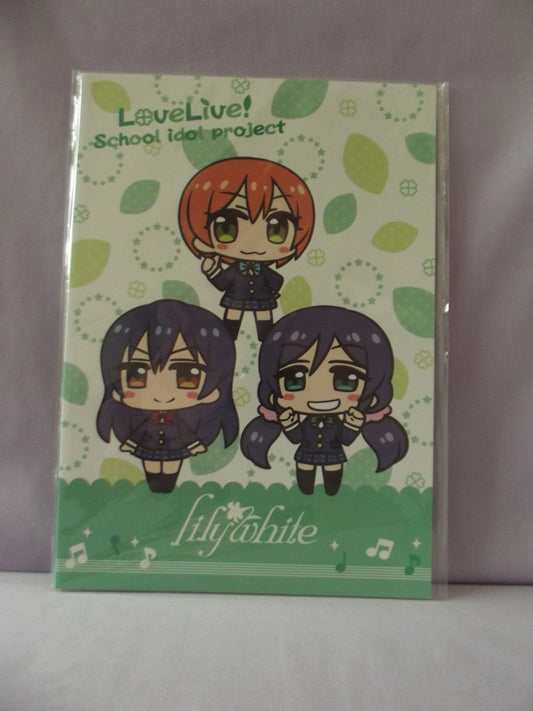 Love Live School Idol Project Lily White Large Notebook Umi Rin Nozomi