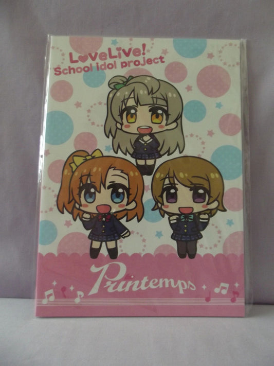 Love Live School Idol Project Printemps Large Notebook Honoka Kotori Hanayo
