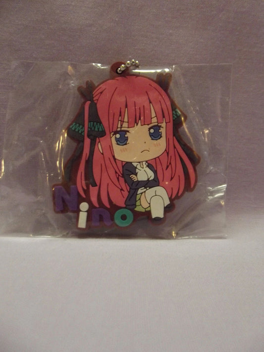 The Quintessential Quintuplets Nino Nakano Rubber Keychain Long Hair